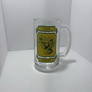 Vintage Rams Power‎ Stokes Academy Beer Glass Stein
